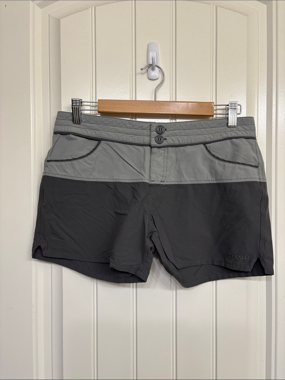 Patagonia Womens Colorblock Stretch Wavefarer Shorts